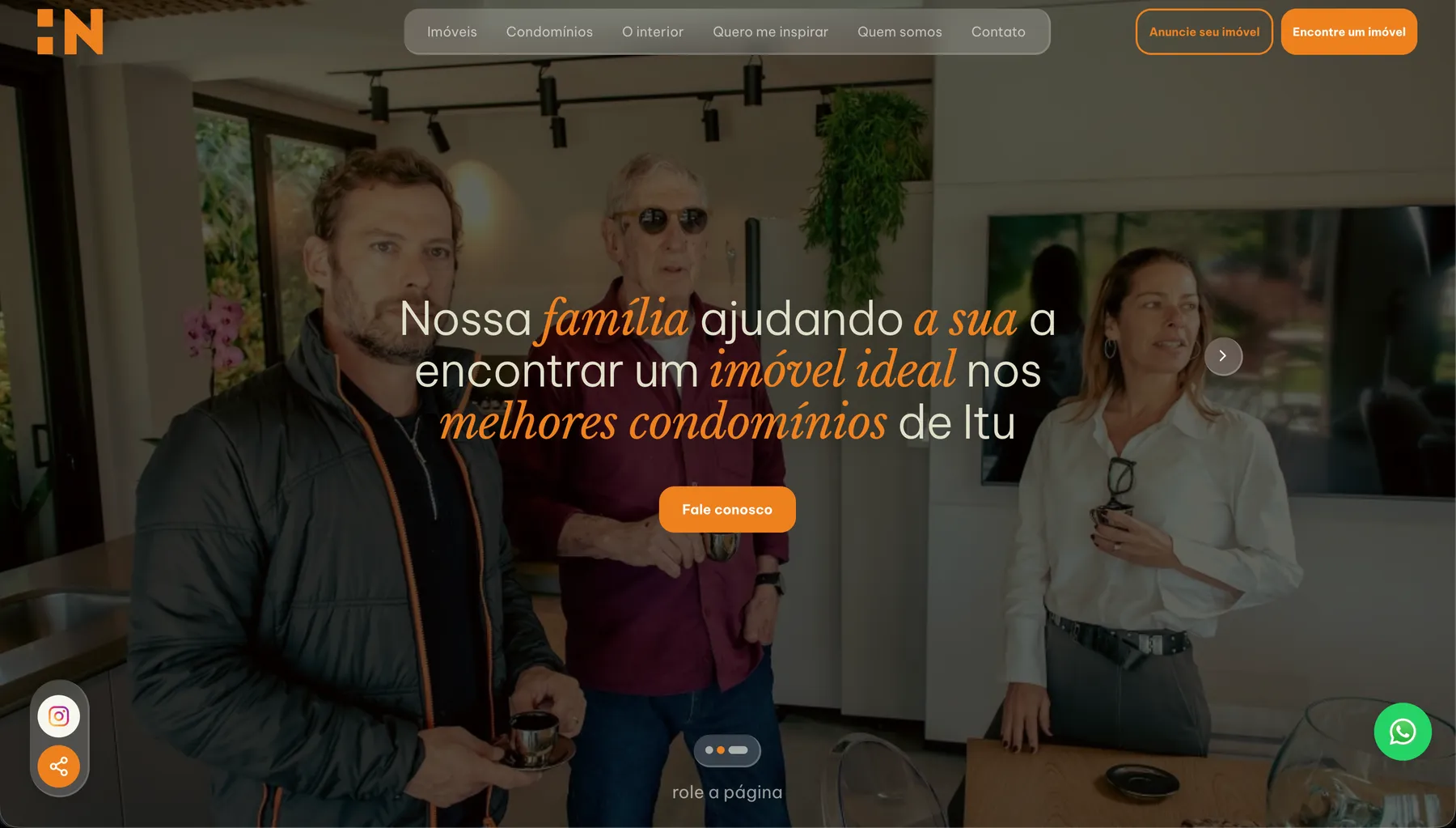 Site público: home
